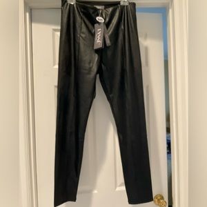 LYSSE BLACK FAUX LEATHER LEGGINGS